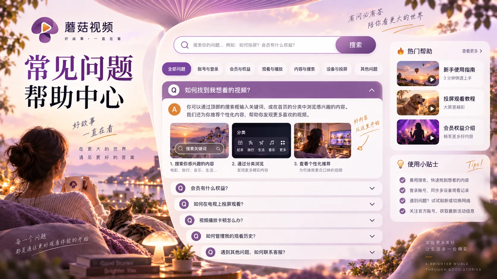 蘑菇视频常见问题整理